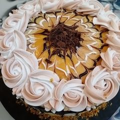 Chocolate, caramel cream cake A picture of Chocolate, caramel cream cake.