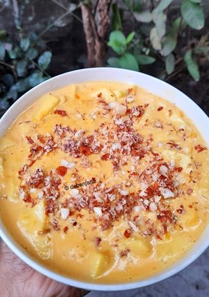 গুড়ের ফ্রুট আলমন্ড ক্রিম কাস্টার্ড (Jaggery Fruit Almond Cream Custard recipe in Bengali)) রেসিপির প্রধান ছবি