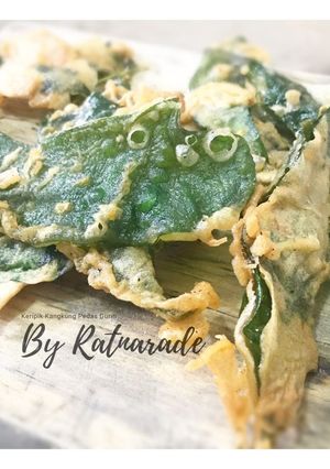 Foto resep Keripik Kangkung Pedas Gurih