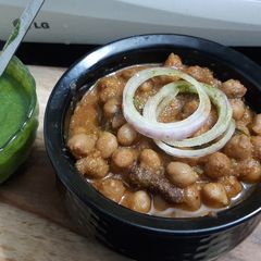 A picture of Masala chole.