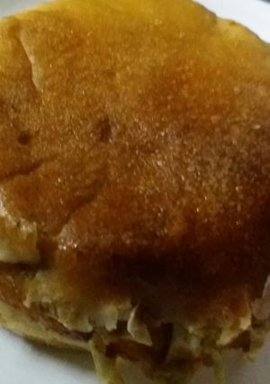 A picture of Leftover Bhaji Burger.