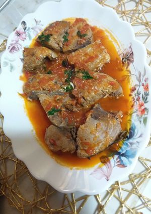 صورة لوصفة تونة بصوص أحمر