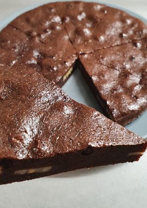 Une photo de Gâteau chocolat banane