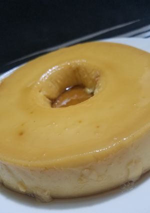 Una foto de Flan