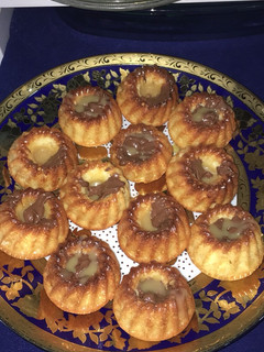 Una foto de Magdalenas de nutella y toffee