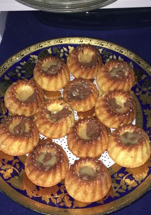 Una foto de Magdalenas de nutella y toffee