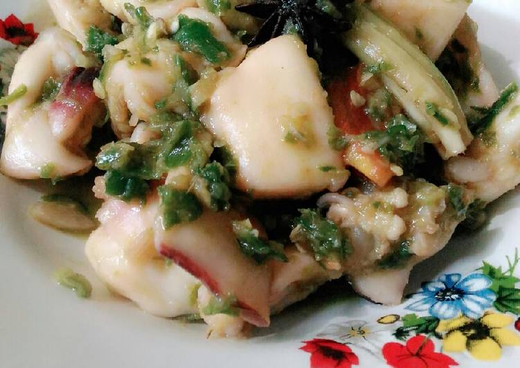 Resep Sotong Cabe Ijo yang Lezat Sekali