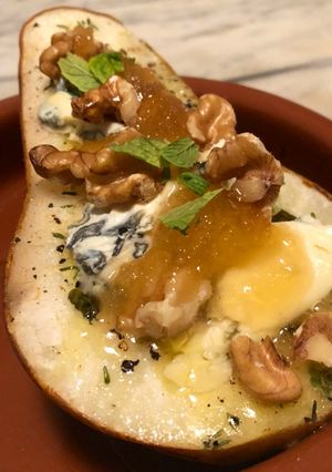 Foto di Formaggio con le pere al forno