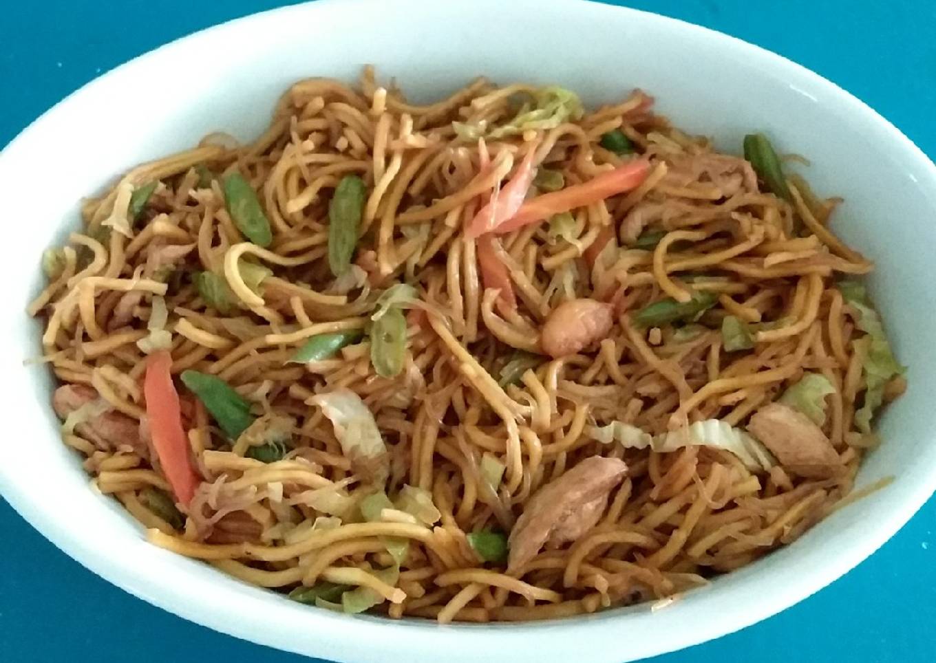 Mom's Beef Chow Mein 😍😋🐂🍝🍗🥗