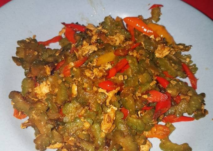 Cara Buat Oseng pare telur Ekonomis