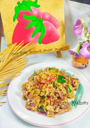 Foto resep Tumis Kulit Singkong Sambal Tempe