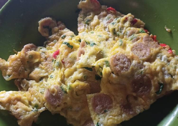 Bahan Dadar telur sosis | Cara Buat Dadar telur sosis Yang Bikin Ngiler