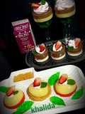 Choco Mousse jello dessert. And Pudding dome