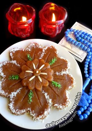 عکسی از دستور حلوا دو آرد با چای دمکرده 🌸