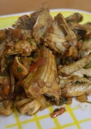 Una foto de Víbora con verduras
