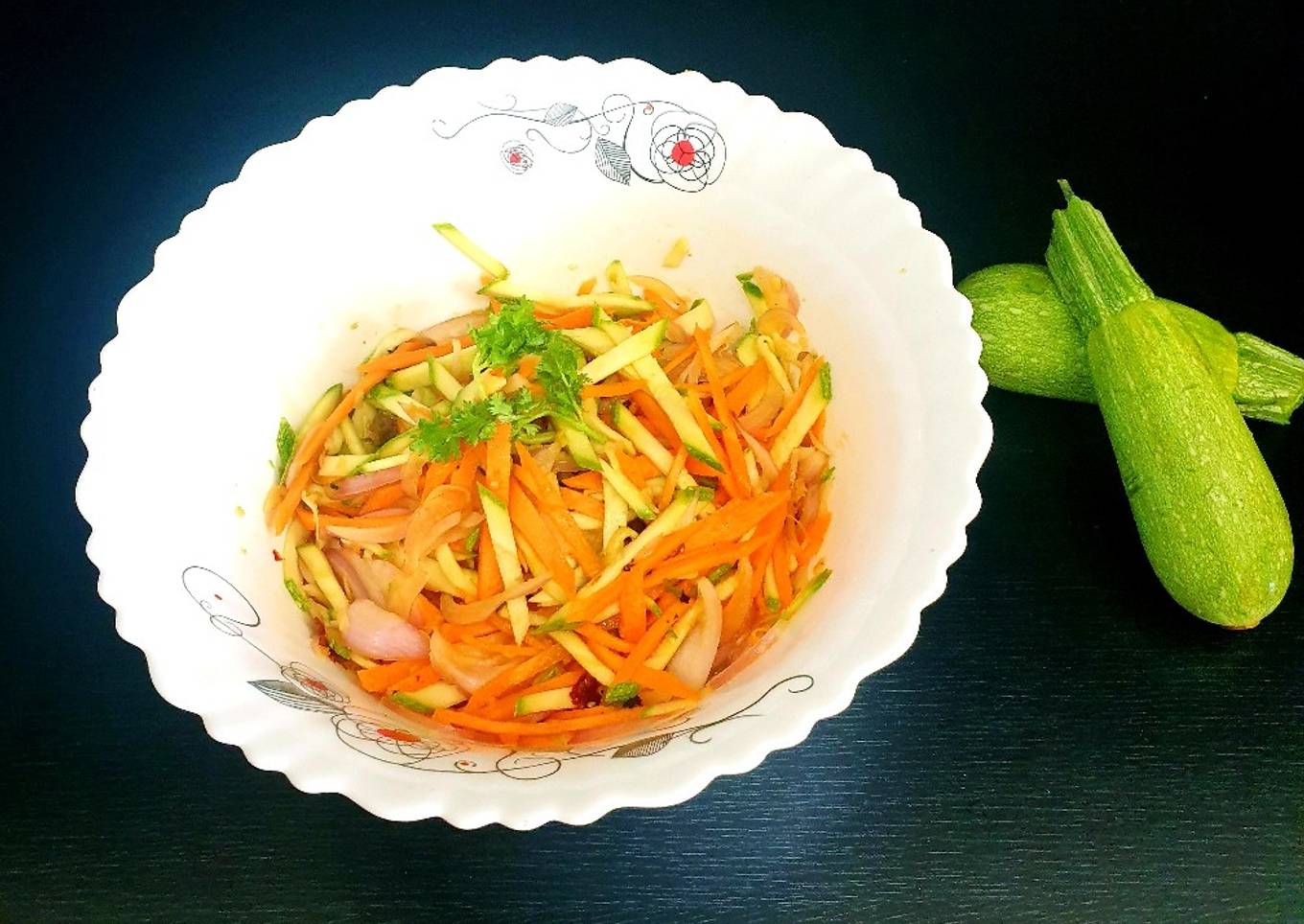 Healthy Zucchini (Courgette) Salad