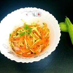 A picture of Healthy Zucchini (Courgette) Salad.