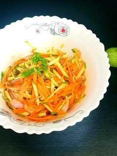 A picture of Healthy Zucchini (Courgette) Salad.