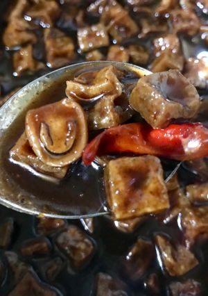 Hình của món Kho quẹt chay.