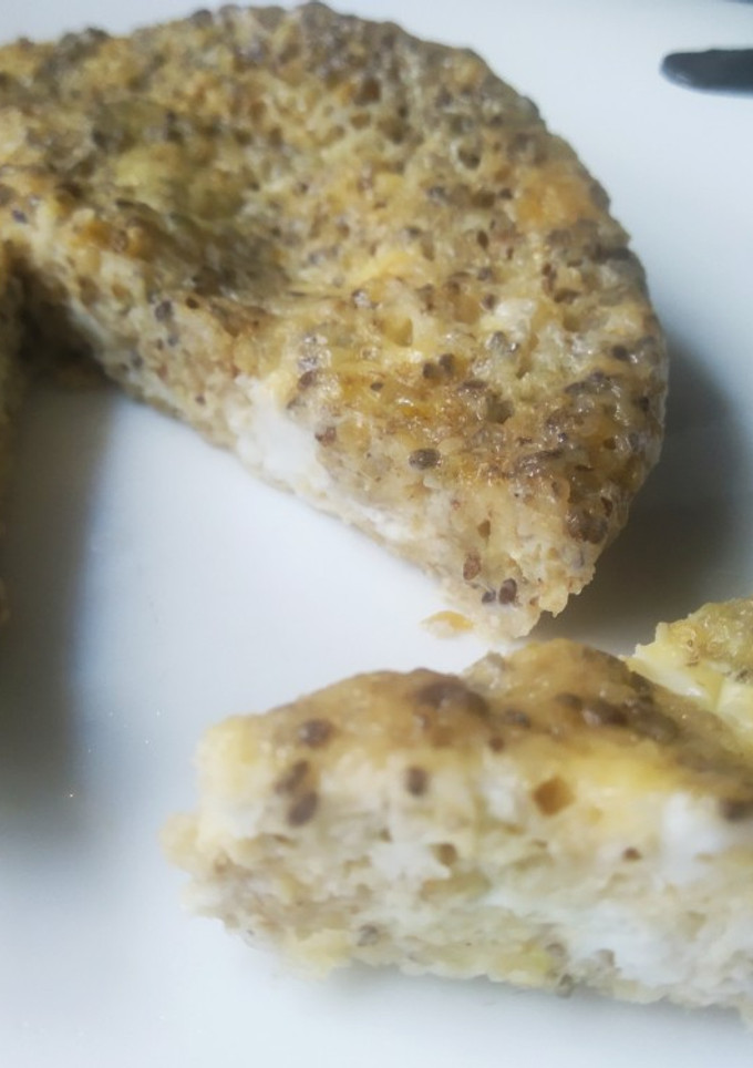 Una foto de Tortilla de avena y chía al microondas