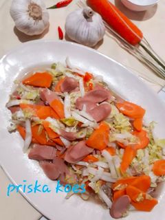 Foto resep Tumis Sayuran Sosis (wortel&sawi putih)