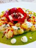 Gnocchetti, provola, speck e cime di rapa
