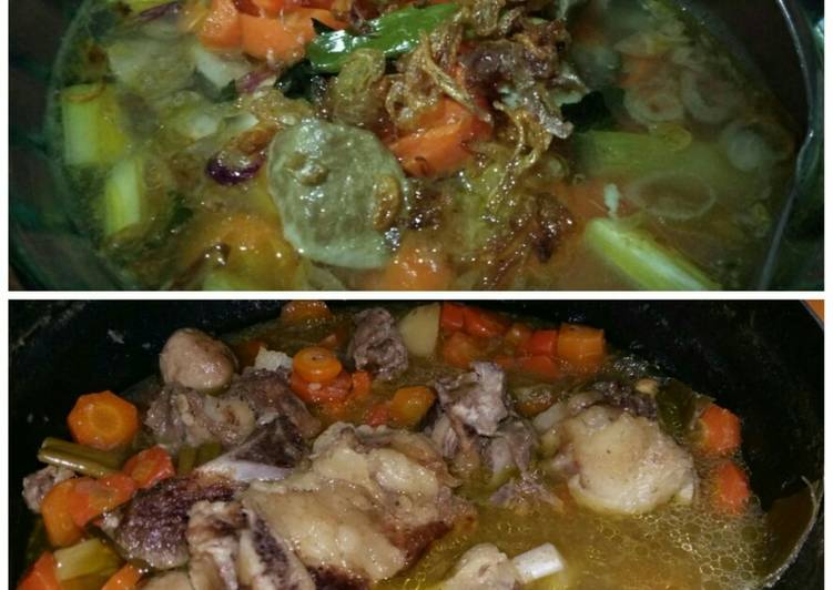 Cara Praktis Buat 29. Sayur Sop Nenek &amp; Mamah (2 resep jadi 1) #RabuBaru Yang Bisa Manjain Lidah