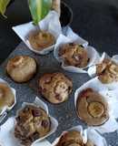 Muffins de Banana sin azúcar y harinas blancas