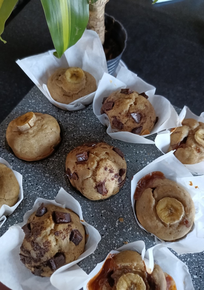 Una foto de Muffins de Banana sin azúcar y harinas blancas