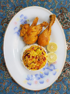 عکسی از دستور زرشک پلو با مرغ