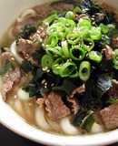 Beef & Wakame Udon Soup