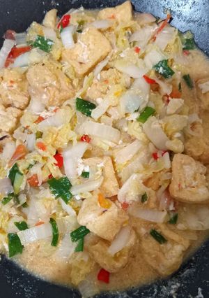 Foto resep Tumis Sawi Putih Tahu Telur