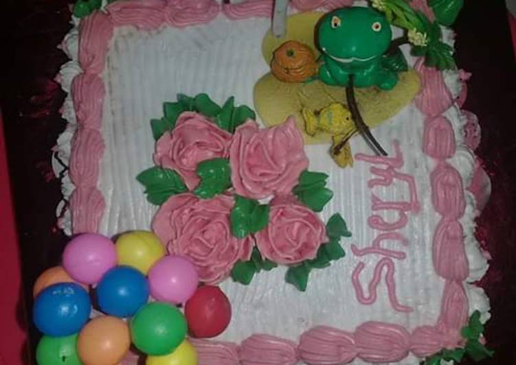 Kue ulang tahun sederhana