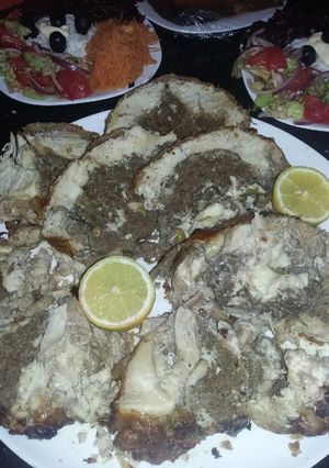صورة لوصفة دجاحه محشيه ومنزوعه العضام