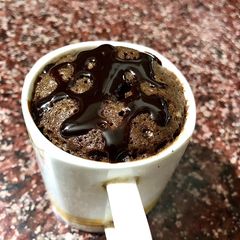 A picture of Microwave Mug chocolate Cake.