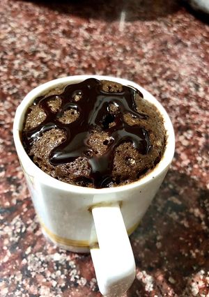 A picture of Microwave Mug chocolate Cake.