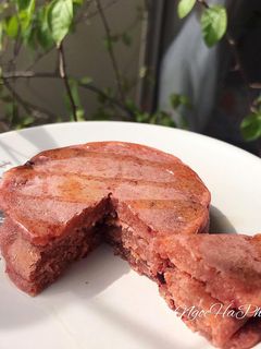 Hình của món Bánh yến mạch củ dền.