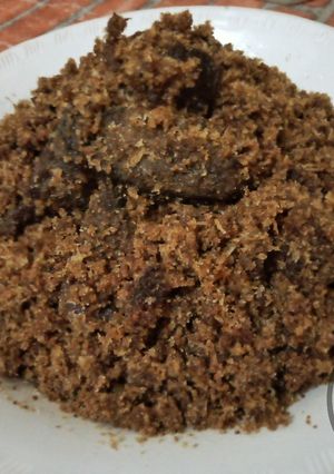 Foto resep Serundeng daging sapi (tanpa air kelapa)