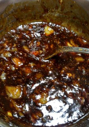 A picture of Black pepper sauce.