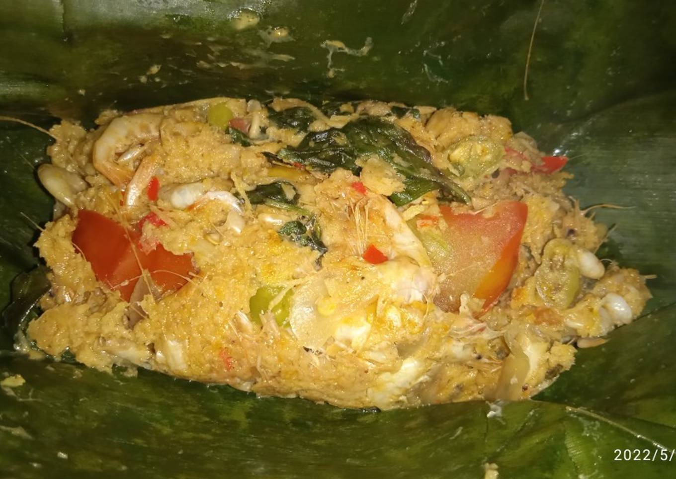 Botok Udang Kemangi