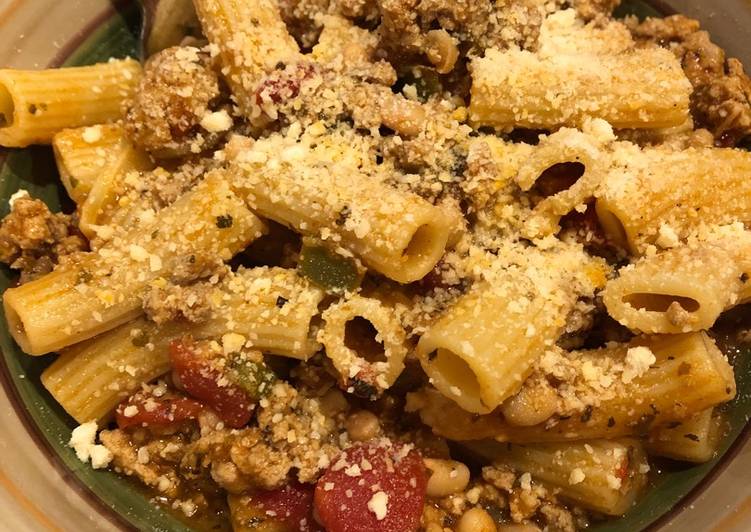 Steps to Cook Favorite Rigatoni with Ground Turkey
