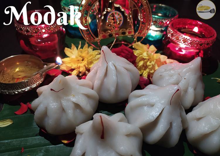 Modak |  Steamed Modak | चावल के आटे के उकडीचे मोदक| गणेश चतुर्थी मोदक