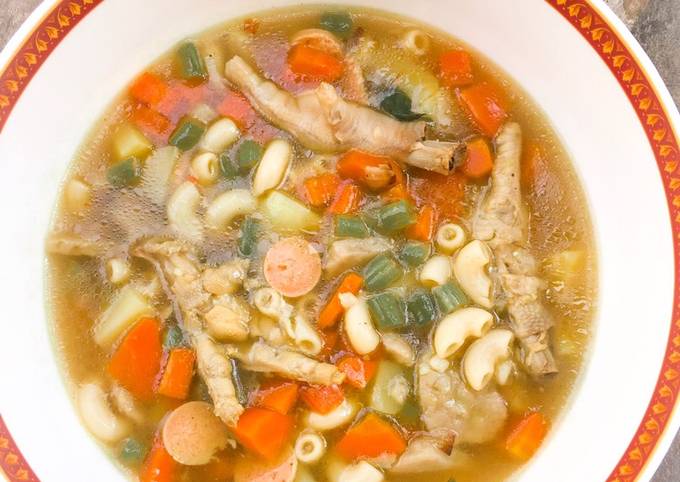 Langkah Mudah Buat Sayur Sop Ceker Ayam Anti Gagal