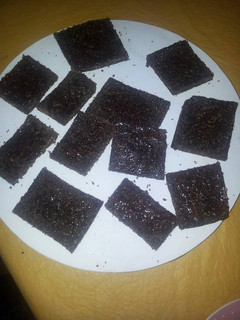 Una foto de Brownies light de chocolate