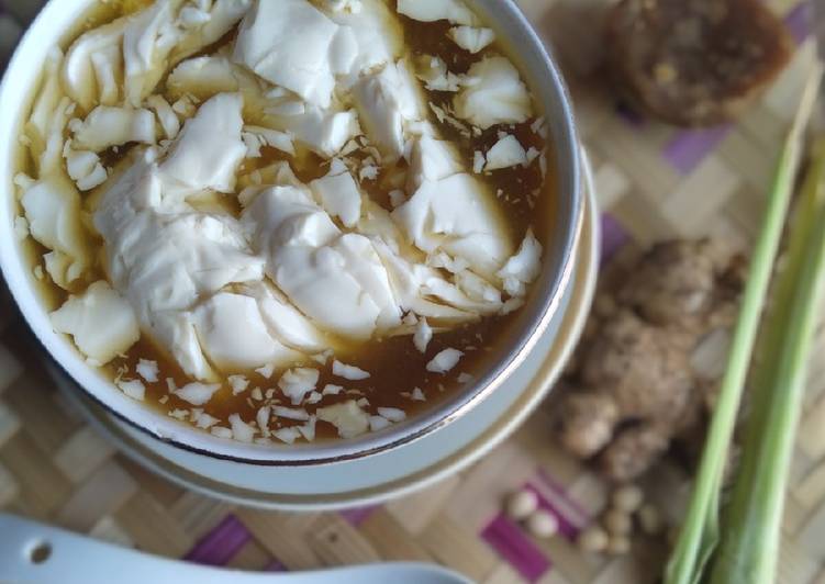ide membuat Kembang tahu kuah jahe🍵 yang sedap