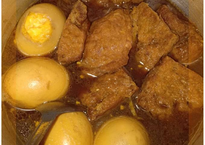 Semur tahu + telor