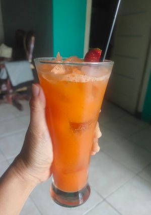 Foto resep Jus wortel strawberry