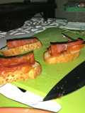 Tapas de tomates y chorizo