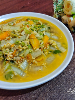 Foto resep Tumis Sawi Putih, Wortel dan Telur