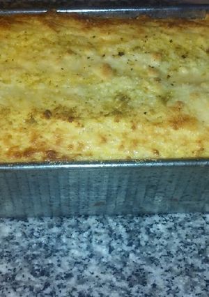 Una foto de Budín de verduras tricolor